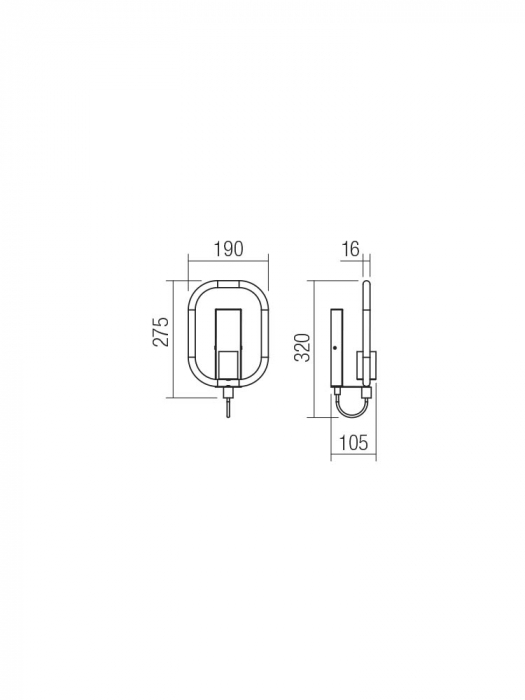 Aplica SMARTER AERIS 01-2406 E27 1x42W Metal Negru Mat/Lemn Natur IP20 [2]