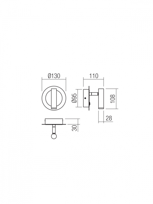 Aplică Smarter Closer  01-3090 LED 6W 378 lm 3000K Metal Finisate alamă IP20 [2]