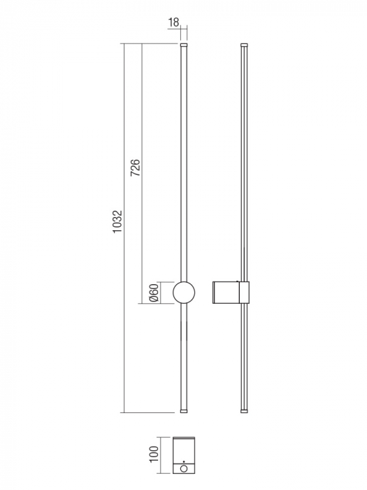 Aplica Smarter LED 11W 871lm 3000K Aluminiu Alama IP20 [2]
