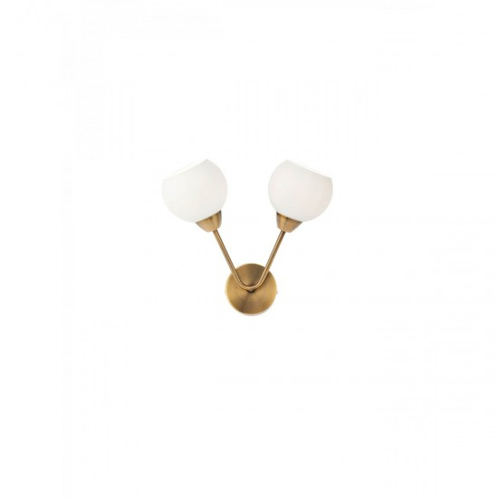 Aplica Smarter Pluri, bronz antic, sticla, 2XE27, 02-974 [1]