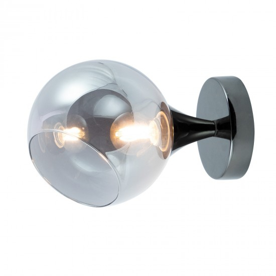 Aplica Smarter Satel, negru, sticla fumurie, 1XE14, 01-2653 [1]