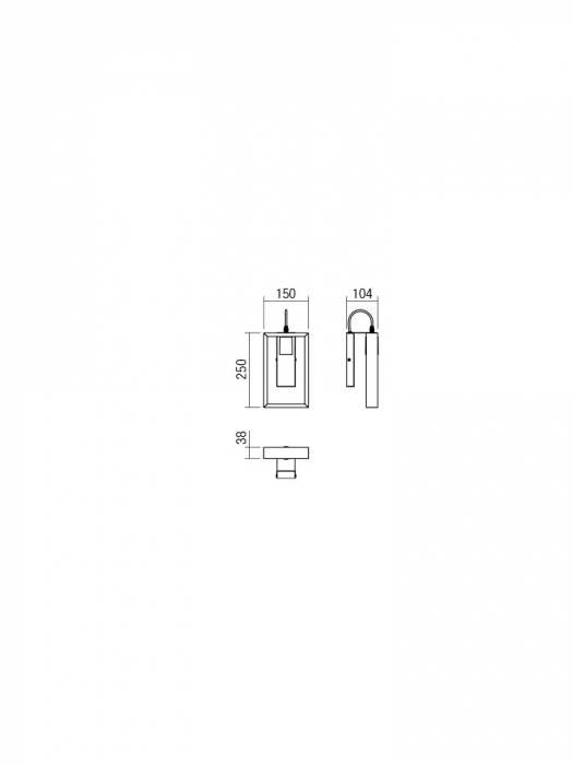 Aplica SMARTER TIMBER 01-1663 E27 1x42W Metal Negru mat/Lemn Fag Natur IP20 [2]