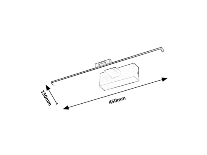 Aplica tablou Rabalux Gaten LED 8W 420lm 3000K metal/ plastic black stil modern, IP20 78001 [7]