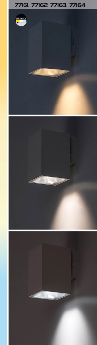Aplice exterior Rabalux Urfa LED 18W 1800lm 2700KK, 4000KK, 6500KK plastic white stil modern, IP65 77162 [8]