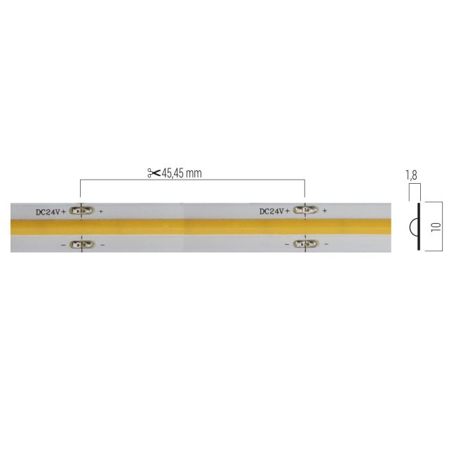 Banda flexibila LED LINEAR COB Arelux xsolis IP20 5m 24V DC 70W 512 LED/m 1347 lm/m 3000K IP20 [2]