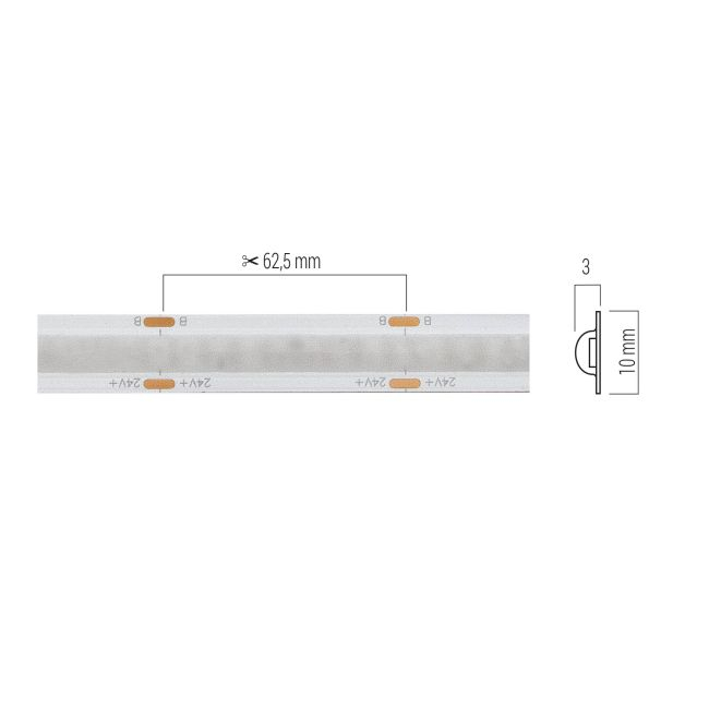 Banda flexibila LED RGB 3:1 0603 (1608) Arelux xsolis RGB IP20 5m 24V DC 65W 672 LED/m RGB IP20 [2]