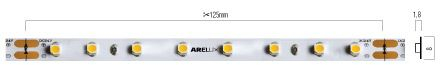 Bandă flexibilă LED SMD Arelux Xribo IP20 5000 mm 64 LED/m 730 lm/m 6 W/m 2700K CRI80 24V DC IP20 [2]