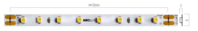Bandă flexibilă LED SMD Arelux Xribo IP66 5000 mm 64 LED/m 768 lm/m 6 W/m 3000K CRI80 24V DC IP66 [2]
