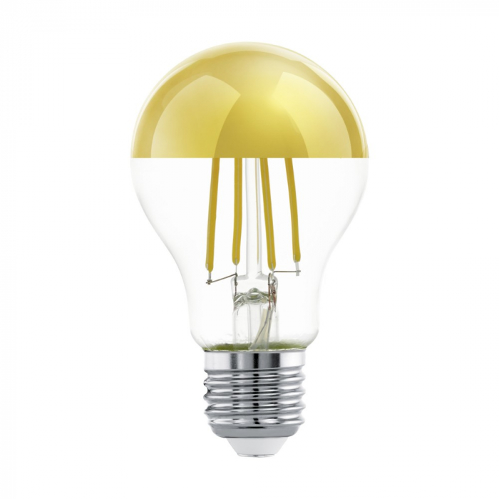 Bec EGLO LM_LED_E27 110031, E27 1X7,3W 806lm 2700K Ø60, Transparent, Auriu [1]