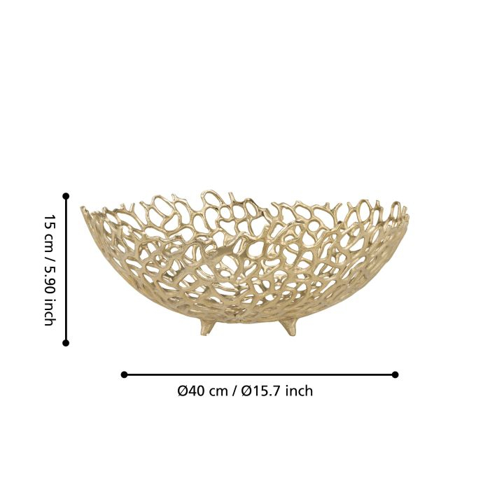 Bol decorativ EGLO KIMITSU 427496 Aluminiu Brass Handmade Ø400 mm  [2]