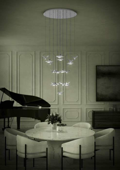 Candelabru EGLO PARATEBUENO 1 LED 17X3W 3000K IP20 390402, oţel, crom [4]