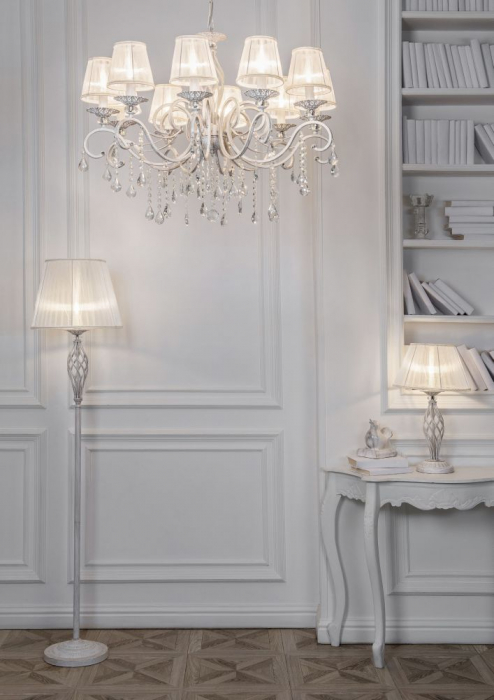 Veioza Maytoni Classic Grace ARM247-00-G E14 1x40W -  Metal White/Gold IP20 [2]