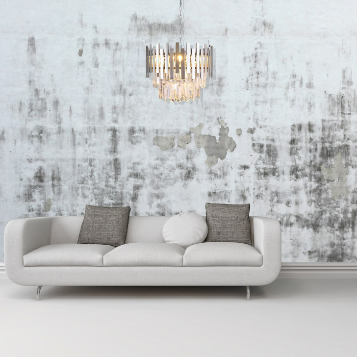 Candelabru Milagro Aspen  6xE14 40W   230V/50Hz Chrome Metal & Cristal IP20 [6]