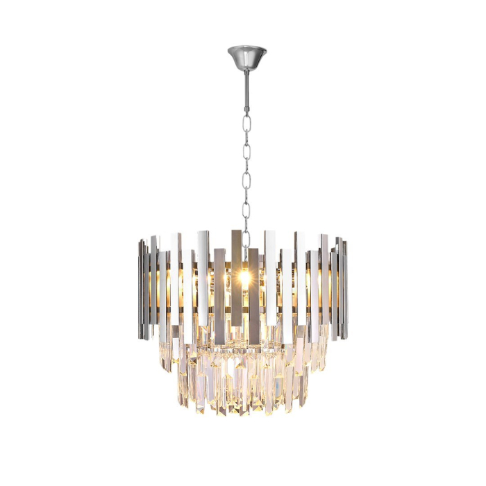 Candelabru Milagro Aspen  6xE14 40W   230V/50Hz Chrome Metal & Cristal IP20 [2]