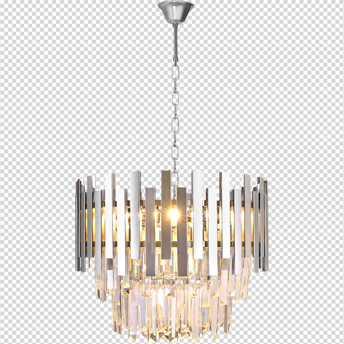 Candelabru Milagro Aspen  6xE14 40W   230V/50Hz Chrome Metal & Cristal IP20 [8]