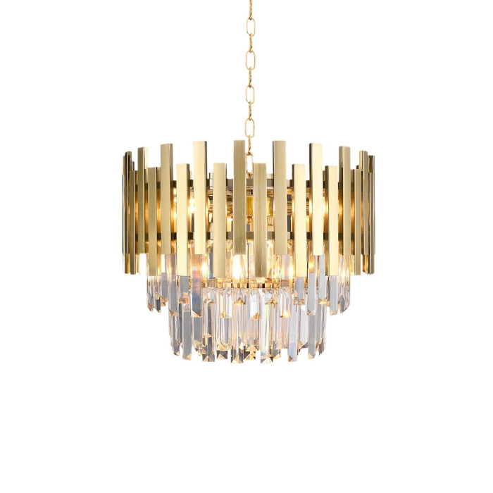 Candelabru Milagro Aspen  6xE14 40W   230V/50Hz Gold Metal & Cristal IP20 [3]