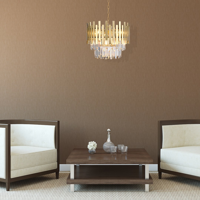 Candelabru Milagro Aspen  6xE14 40W   230V/50Hz Gold Metal & Cristal IP20 [5]