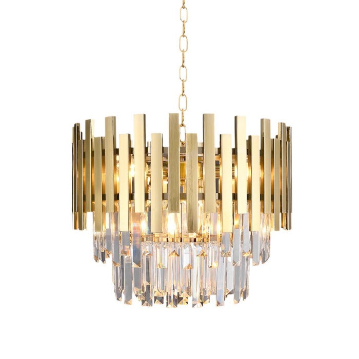 Candelabru Milagro Aspen  6xE14 40W   230V/50Hz Gold Metal & Cristal IP20 [4]
