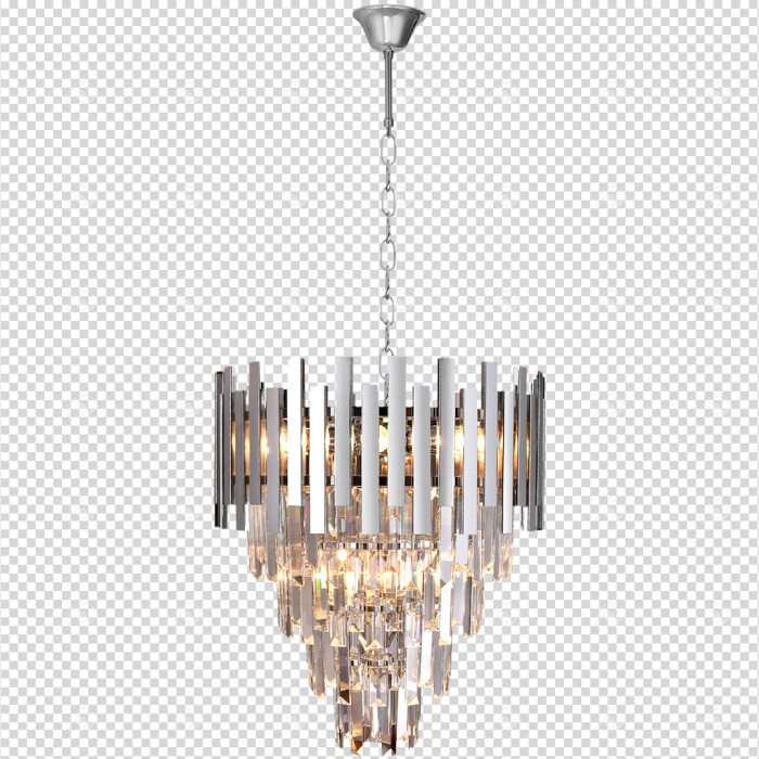 Candelabru Milagro Aspen  9xE14 40W   230V/50Hz Chrome Metal & Cristal IP20 [8]