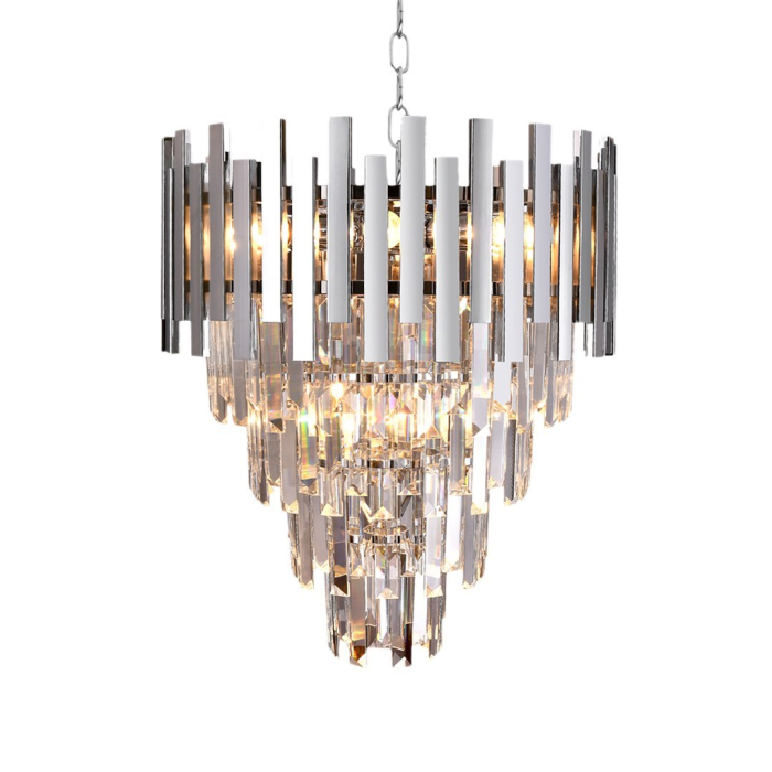 Candelabru Milagro Aspen  9xE14 40W   230V/50Hz Chrome Metal & Cristal IP20 [4]