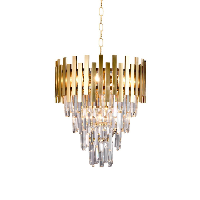 Candelabru Milagro Aspen  9xE14 40W   230V/50Hz Gold Metal & Cristal IP20 [3]