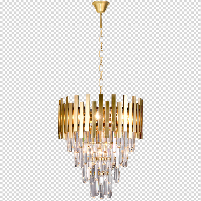 Candelabru Milagro Aspen  9xE14 40W   230V/50Hz Gold Metal & Cristal IP20 [8]