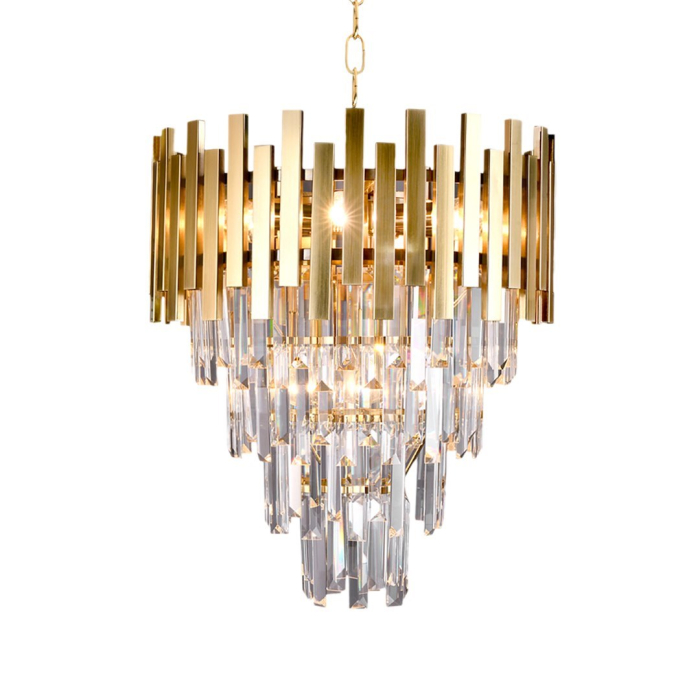 Candelabru Milagro Aspen  9xE14 40W   230V/50Hz Gold Metal & Cristal IP20 [4]