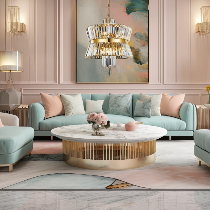 Candelabru Milagro Aurelia  12xE14 max 40W   230V/50Hz Gold Metal & Cristal IP20 [4]