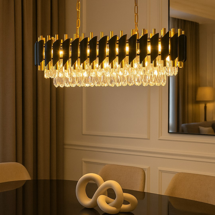 Candelabru Milagro Cristal  10xE14 max 10W    230V/50Hz Black & Gold Metal & Cristal IP20 [4]