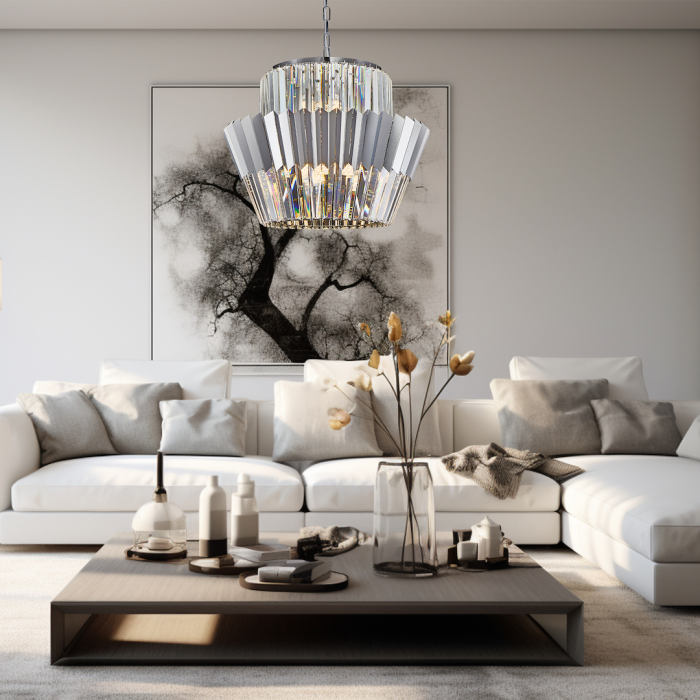 Candelabru Milagro Donna  12xE14 max 40W   230V/50Hz Chrome Metal & Cristal IP20 [3]