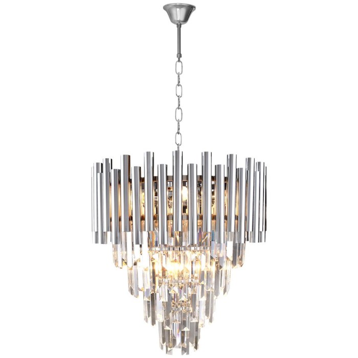 Candelabru Milagro Madison  9xE14 40W   230V/50Hz Chrome Metal & Cristal IP20 [2]