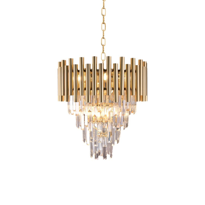 Candelabru Milagro Madison  9xE14 40W   230V/50Hz Gold Metal & Cristal IP20 [3]
