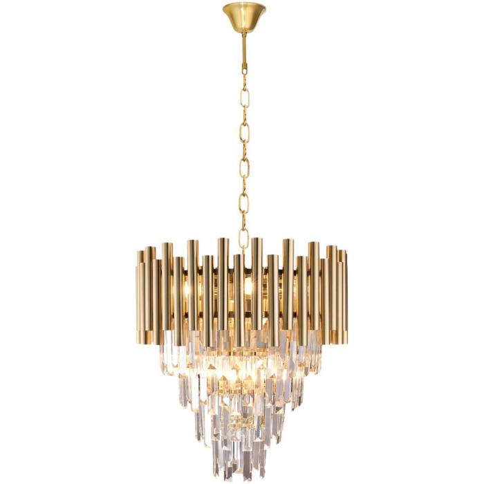 Candelabru Milagro Madison  9xE14 40W   230V/50Hz Gold Metal & Cristal IP20 [2]