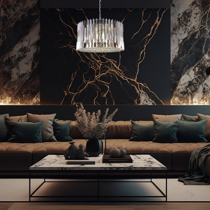 Candelabru Milagro Ritz  12xE14 max 40W   230V/50Hz Chrome Metal & Cristal IP20 [4]