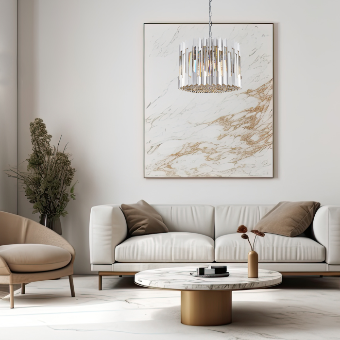 Candelabru Milagro Ritz  7xE14 max 40W   230V/50Hz Chrome Metal & Cristal IP20 [3]