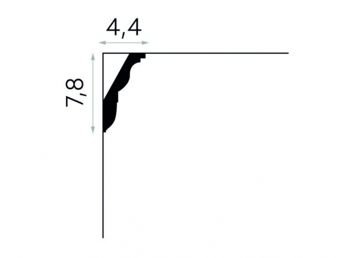 Cornisa Poliuretan Mardom MDA212 78x44x2000 mm [3]