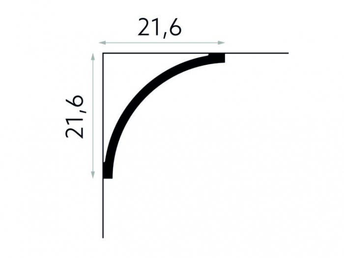 Cornisa Poliuretan Mardom MDB155 216x216x2000 mm [3]