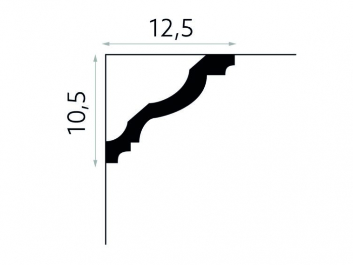 Cornisa Poliuretan Mardom MDB158 100x50x2000 mm [3]