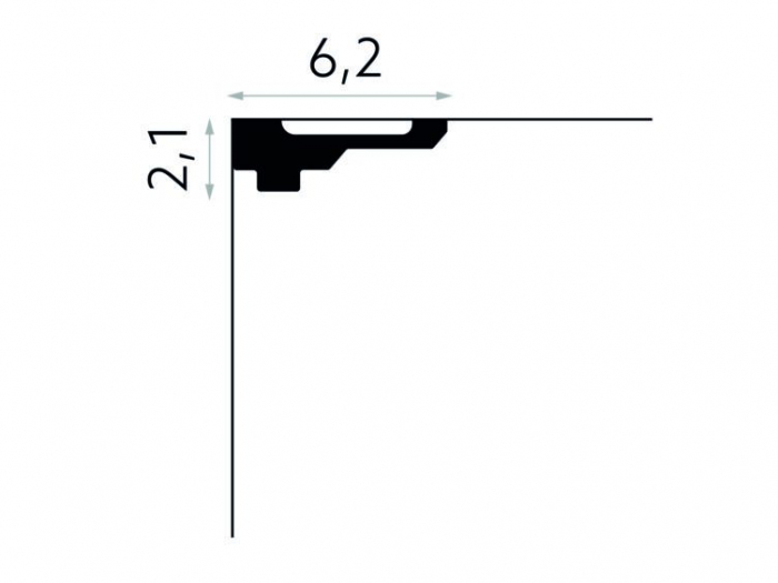 Cornisa Poliuretan Mardom MDB164 21x62x2000 mm [3]
