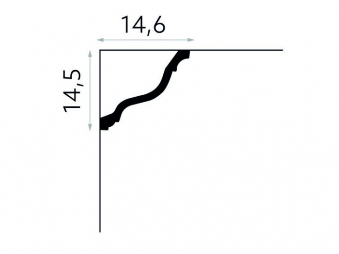 Cornisa Poliuretan Mardom MDB214 145x146x2000 mm [3]