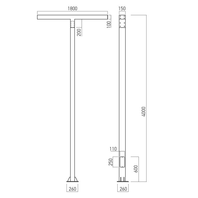 Corp de iluminat rezidențial și pentru decor urban Arelux Xtorre TOR02WW DG 80W MID POWER LED 3030 LUMILEDS 3000K 10038lm 90-305V AC Gri inchis IP65 [3]