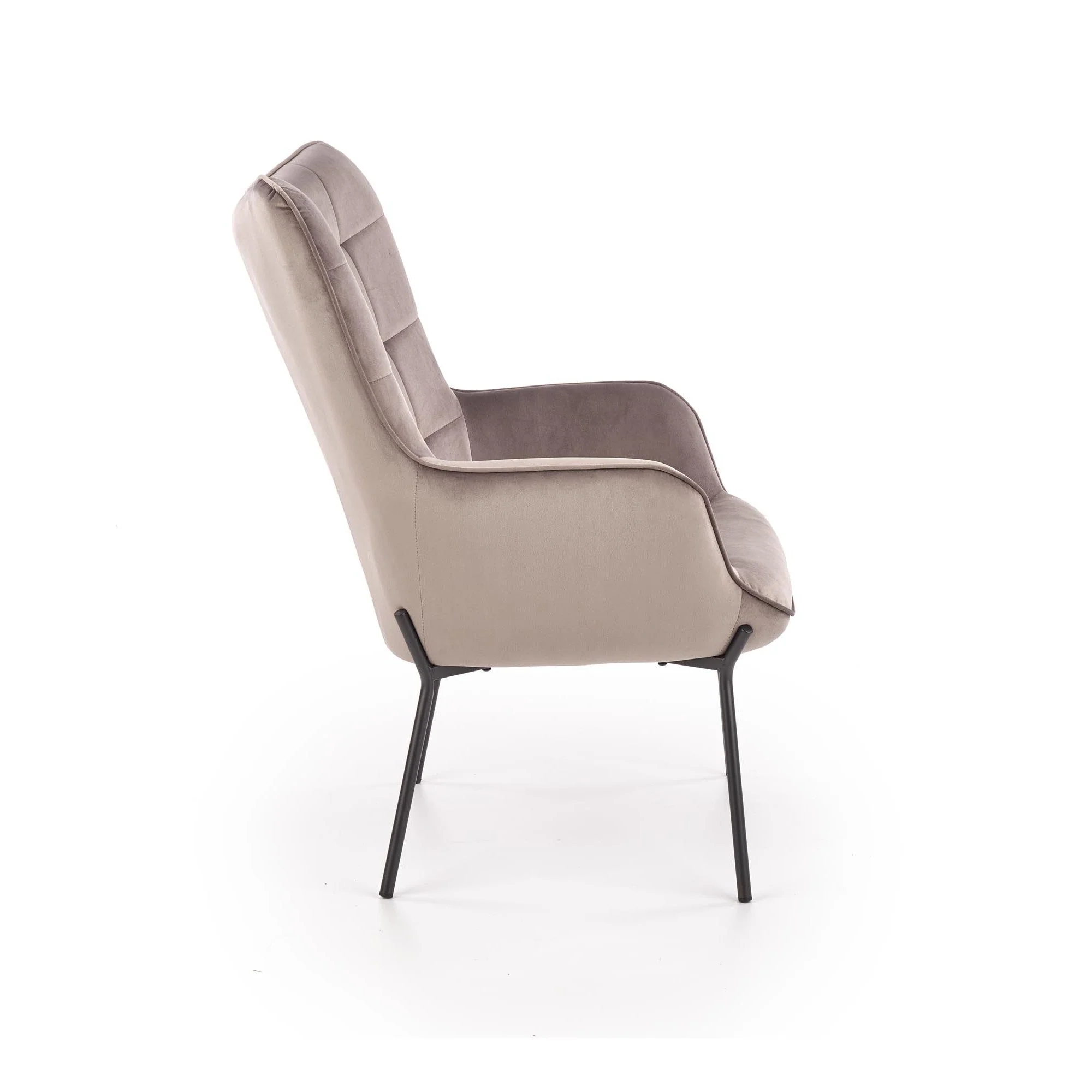 Fotoliu fix gri Castel, 71x79x97 cm [3]