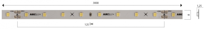 FLB26420CW/3M Kit Banda flexibila cu LED-uri 6W/m 100-240V AC 6000K CRI.80 IP20 (5.1.2) XFILL 264 3M BLISTER [2]