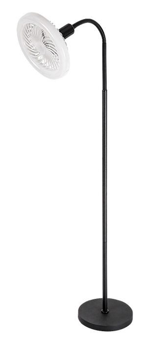 Lampadar cu ventilator Rabalux Venturo E27 E27 1x MAX 20W 1600lm 3000K-6500K metal black stil tehnic, IP20 74031 [2]