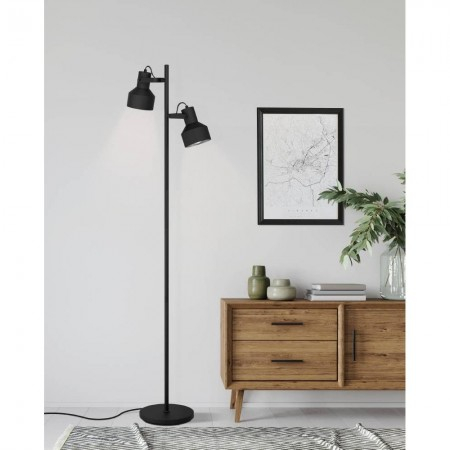 Lampadar Eglo Casibare, negru mat, 2xE27, H.160 cm, 99555 [2]