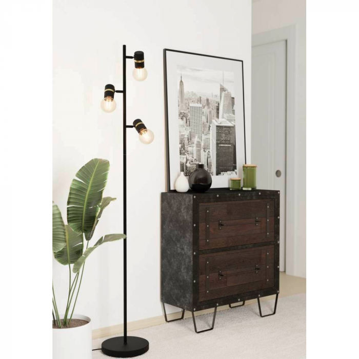 Lampadar EGLO LURONE 900179, E27 3X10W, Negru, Alama [2]