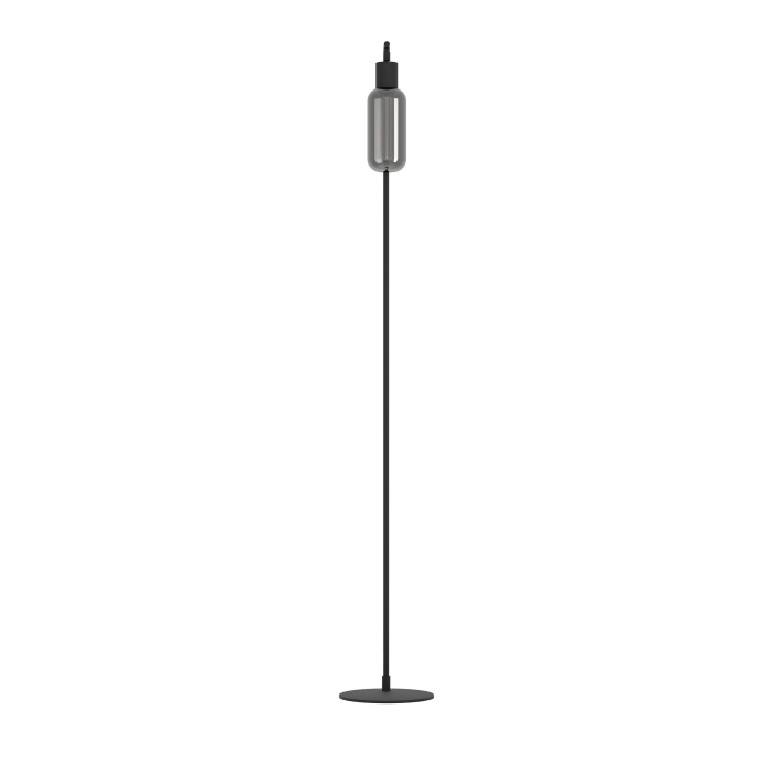 Lampadar EGLO Maione 901008 E27 1X4W 220-240V,50/60Hz L 220mm x l 90mm x H 1510mm otel negru sticla vaporizata gri IP20 [3]
