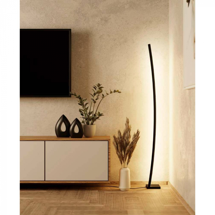 Lampadar EGLO PICACHA 99715, LED 25,7W 3600lm 3000K, Negru, Alb [3]