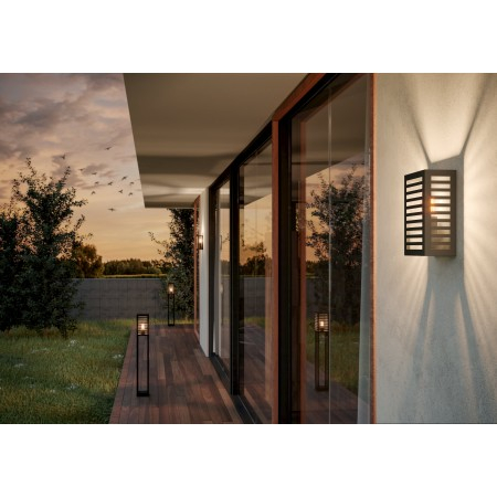 Lampadar exterior Alamonte, metal, negru, 1XE27, IP44, H.100 cm, 900139 [2]