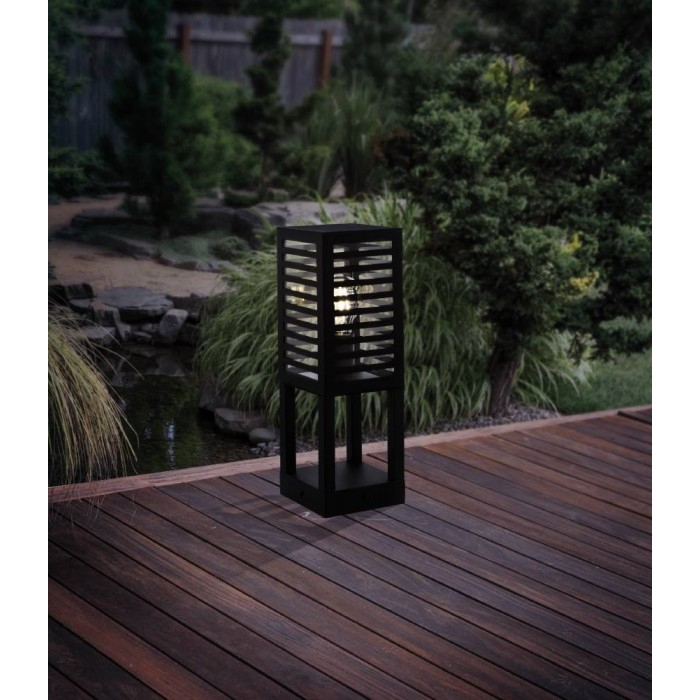 Lampadar exterior Alamonte, metal, negru, 1XE27, IP44, H.45 cm, 900138 [3]